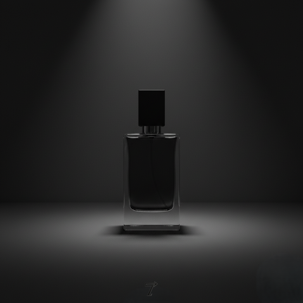Minimalist Black Fragrance Bottle - Luxury Product CGI by 7 VISION